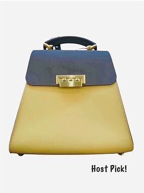 ZAC POSEN ~ Elegant/Functional Two-Tone Mini Handbag/Crossbody/Backpack